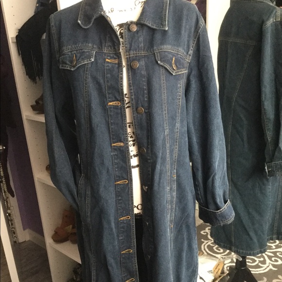 full length denim jacket